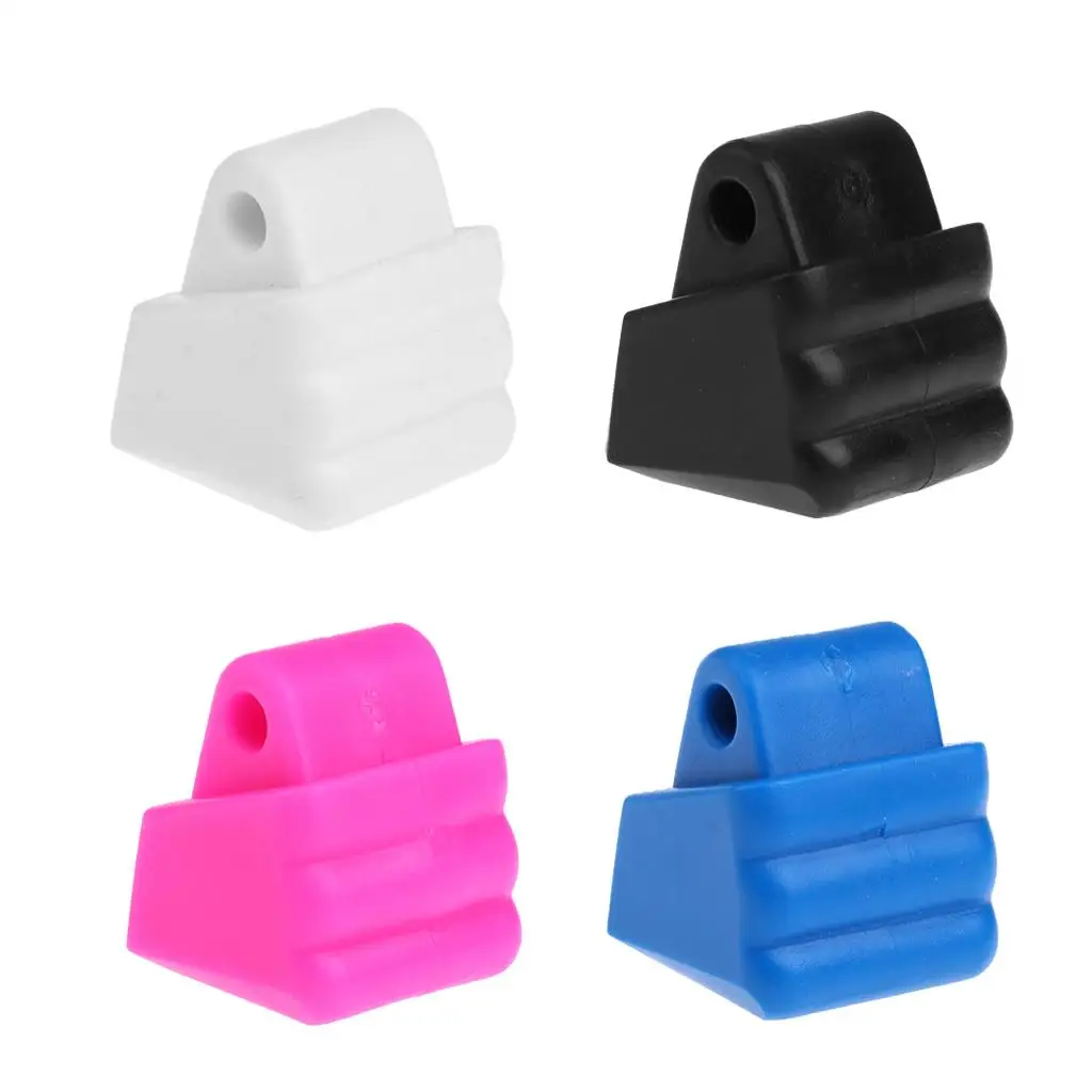 Wear Resistance PP Inline/ Roller Skate Toe Stops Stopper Replacement 4.5cm White/Black/Rose Red/Blue