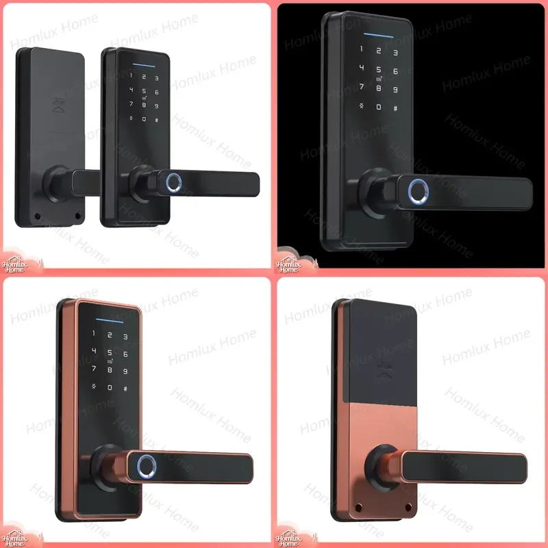 Smart Door Lock with 5050 Mortise Tongue Tuya Smart Lock App Control Mobile Phone Remote Handle Lock for Home Security