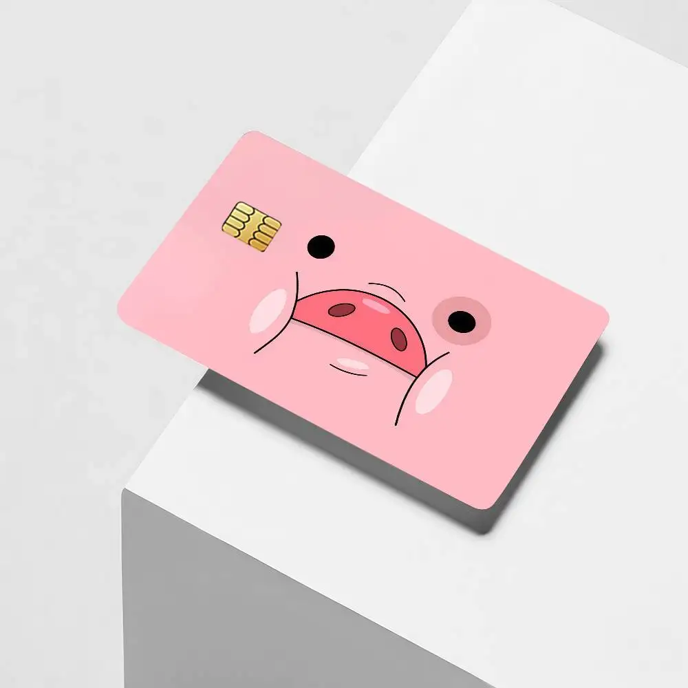 Cartoon cute G-Gravity Credit Card Decorative Card Stickers Suitable For Bank Cards Metro Transit Anti-scratch Gift 4PCS F-Falls