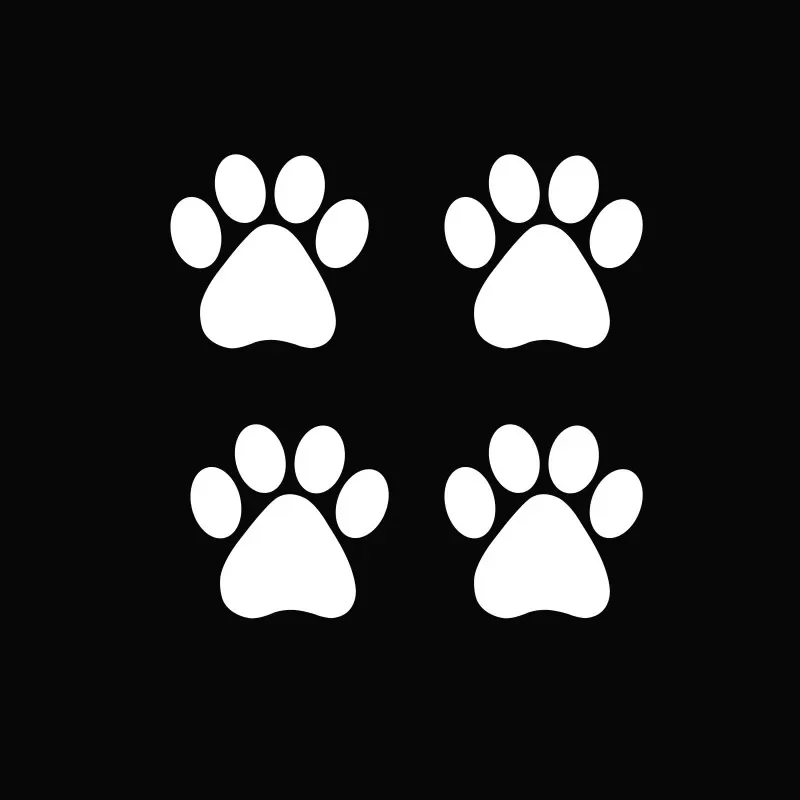 Paw Print Footprint Decalque Adesivos, Adesivos de carro para Auto, Motocicleta, Design legal, Impressões do Pé de Urso, Cão, Gato, 2-10Pcs