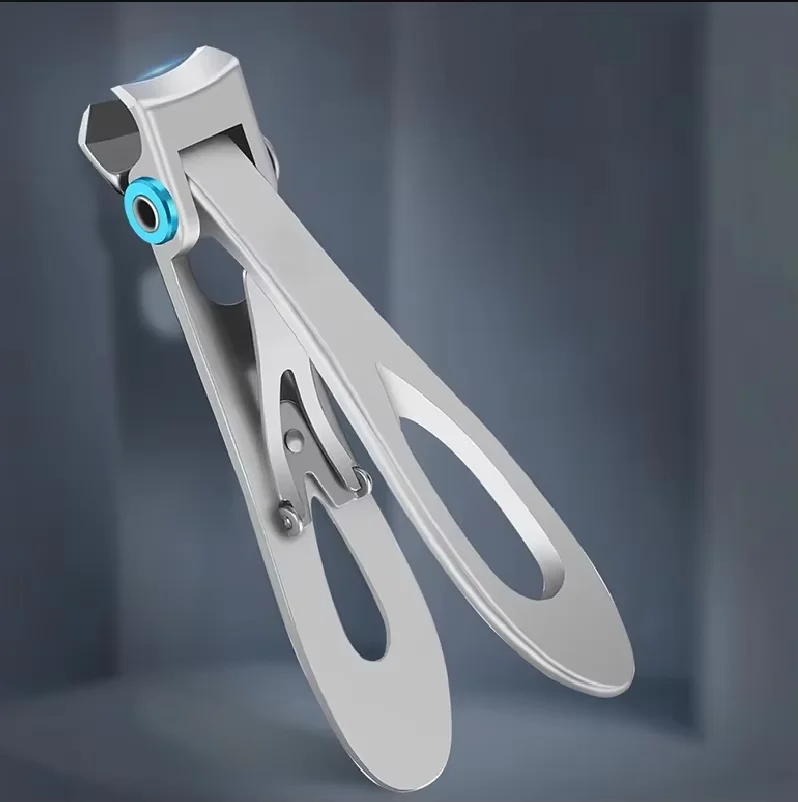 

1PCS tabletop silver nail scissors stainless steel high quality strong durable manicure nail cutter thick toenail scissors tool