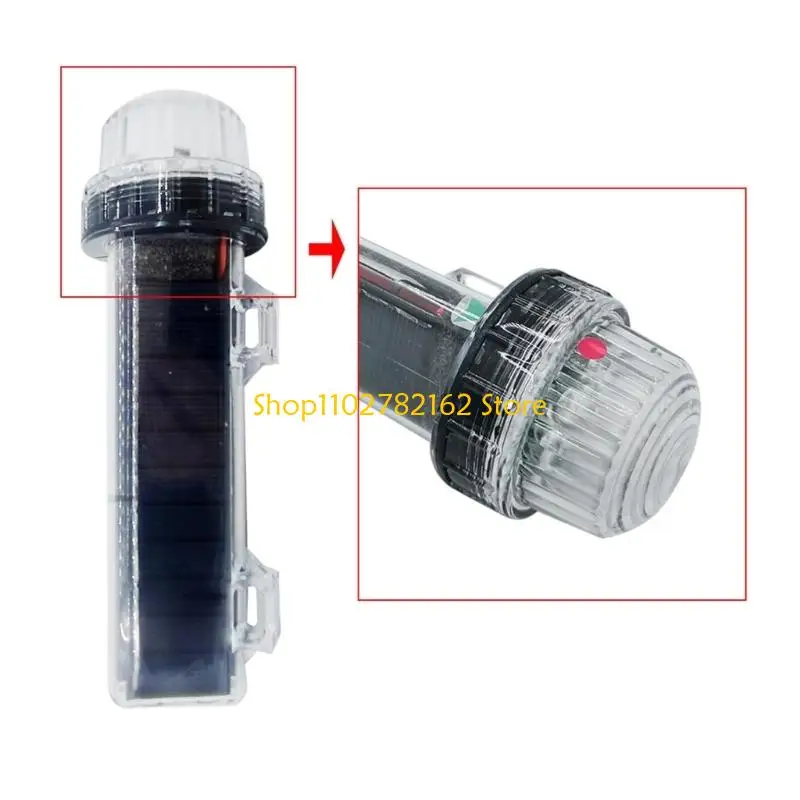 547B Buoy Marker Light with Side Mounts, Solar Marine Warning Light for Fishing Net and Small Boat Night Use
