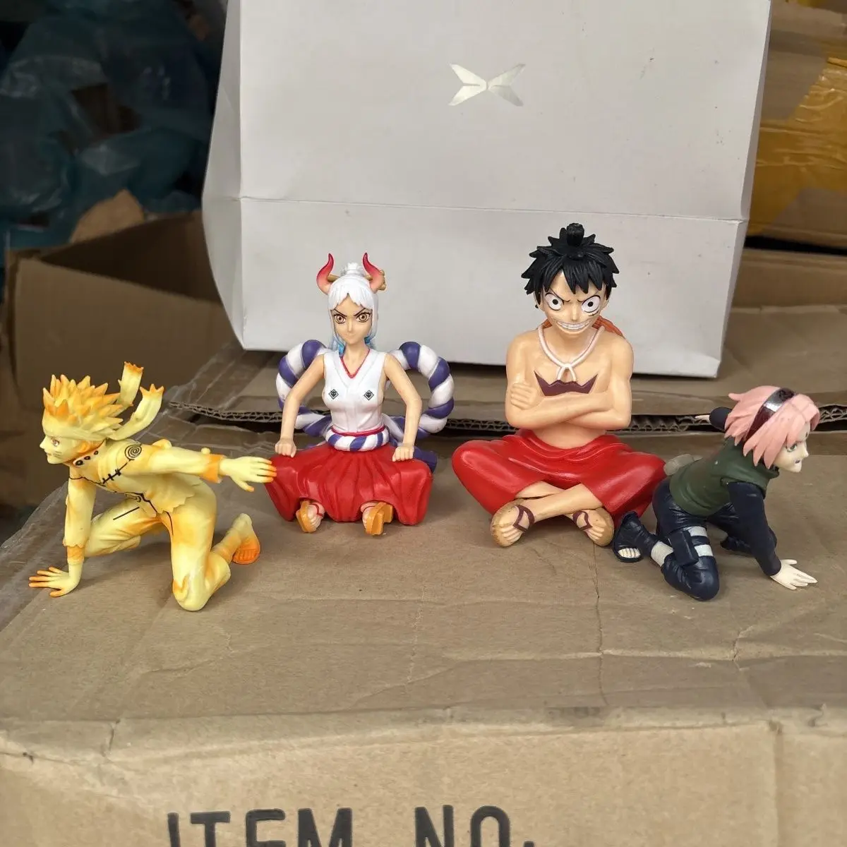 

10cm model figurines of One Piece and Naruto interesting collectibles, gifts for others