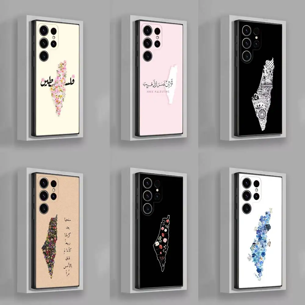 

Flower P-Palestines-s Hattah Keffiyeh Phone Case For Samsung S25,S24,S21,S22,S23,S30,Ultra,S20,Plus,Fe,Lite,5G Black Cover