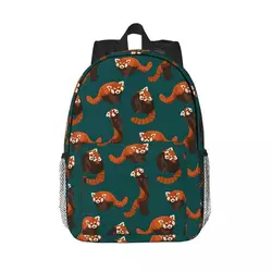 RED PANDA PATTERN Backpacks Teenager Bookbag Casual Children School Bags Laptop Rucksack Shoulder Bag Large Capacity