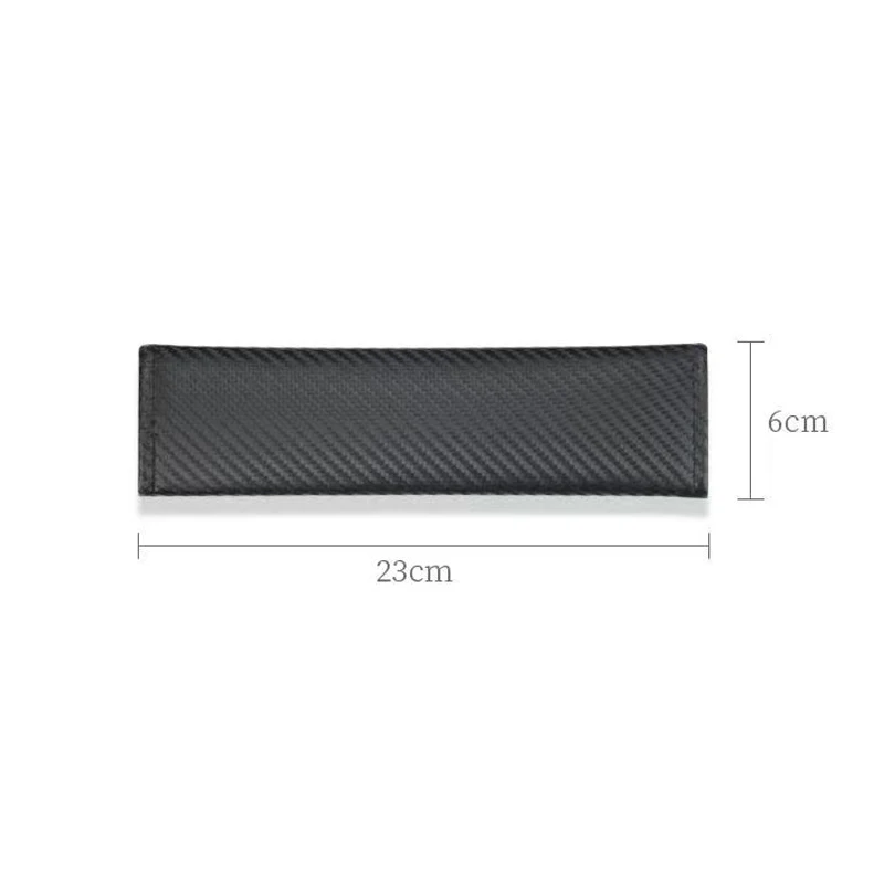 2Pcs Car Carbon Fiber Seat Belt Shoulder Covers For Seat Leon 5F Mk2 Mk3 Ibiza Tarraco Arona Ateca Alhambra Interior Accessories view 2