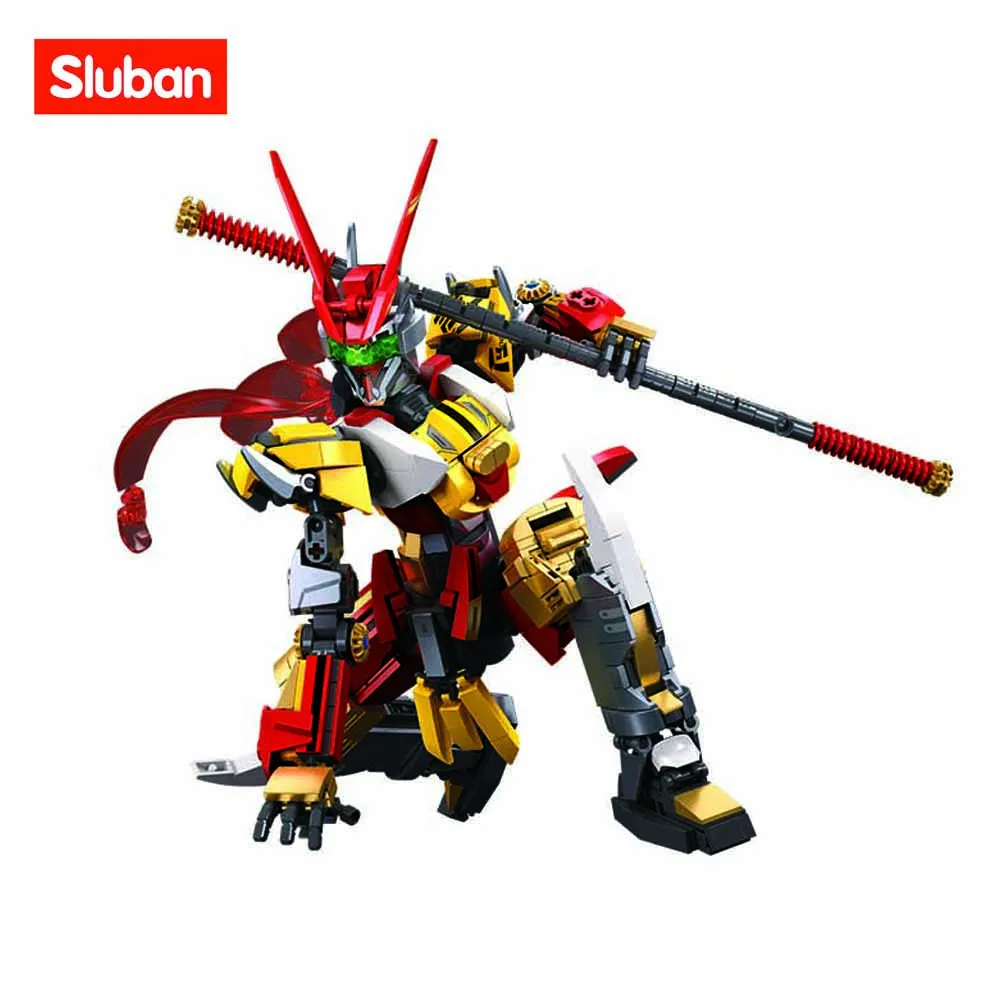 Sluban Building Block Toys Robot B1180 Cyber Wukong 755PCS Bricks Original Mechanical Armor Compatbile With Leading Brands