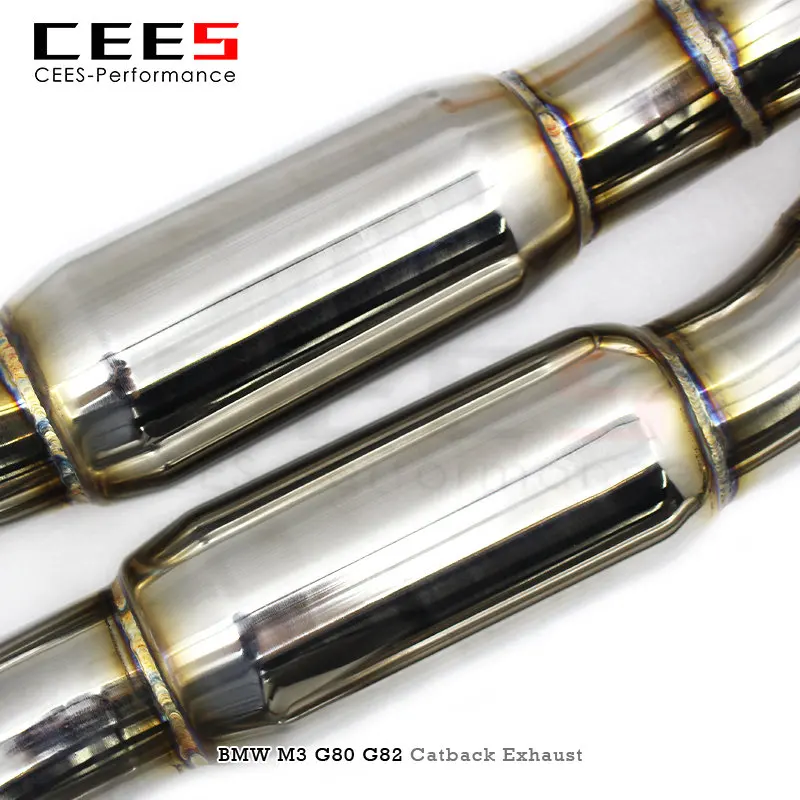 CEES Catback Exhaust for BMW M3/M4 G80/G82/G8X 3.0T 2019-2022 Stainless Steel Escape Exhaust Pipe Muffler Car Exhaust System