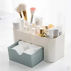 Plastic Makeup Organizers Storage Box Double Layer Jewelry Display Box Cosmetic Drawers Case Desktop Container Boxes Organizer