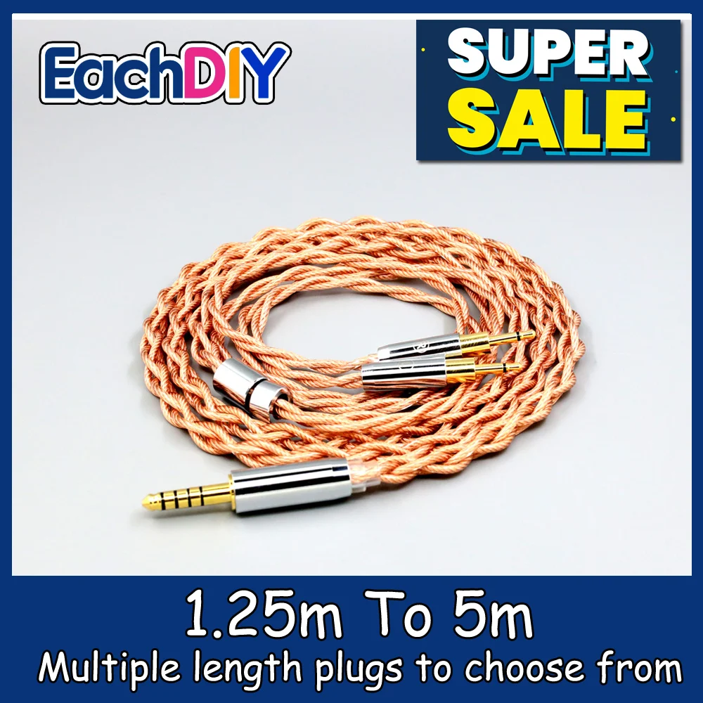 

Graphene 7N OCC Shielding Coaxial Mixed Earphone Cable For Sennheiser HD700 Headphone 2.5mm pin 4 core 1.8mm LN007773