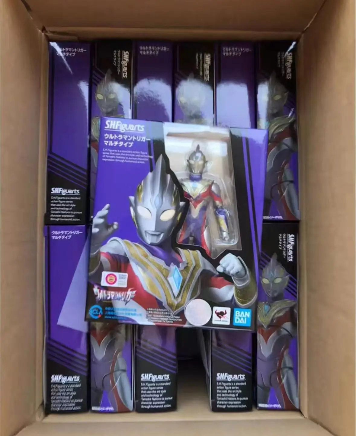 

In Stock Bandai SHF Ultraman Trega Composite Form Figure Model Playing Joint Movable Model