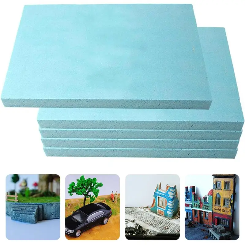 1/5pcs DIY Foam Bricks Model Material Diorama Base Foam Board Sand Table Model Foam Board Sheet Home Decor 30x20x5/2cm