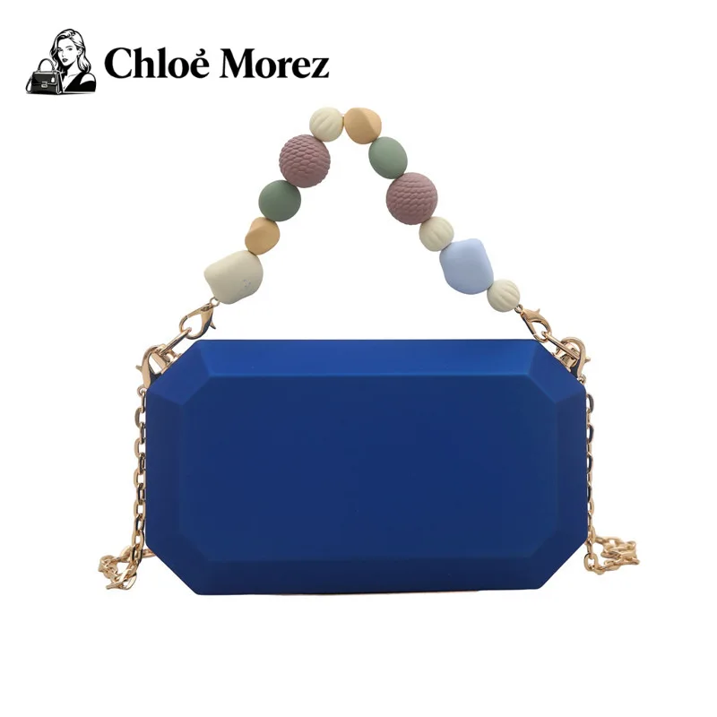 

Square Box Acrylic Bag Candy Color Single Shoulder Chain Crossbody Dinner Bag Purses and Handbags