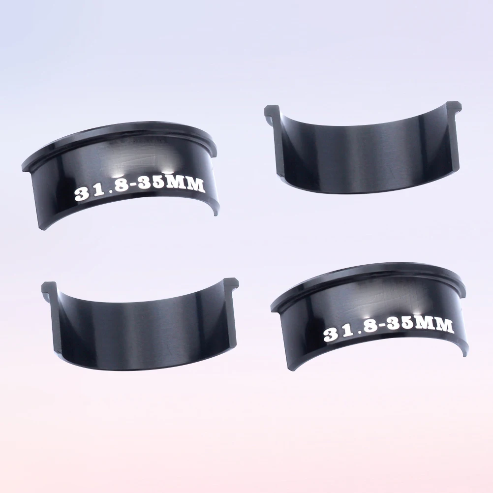 

4 pcs Handlebar Conversion Shim Lightweight Aluminum 31.8Mm To 35Mm Adjustable Bike Stem Spacer For Mountain Road Bicycle Riding