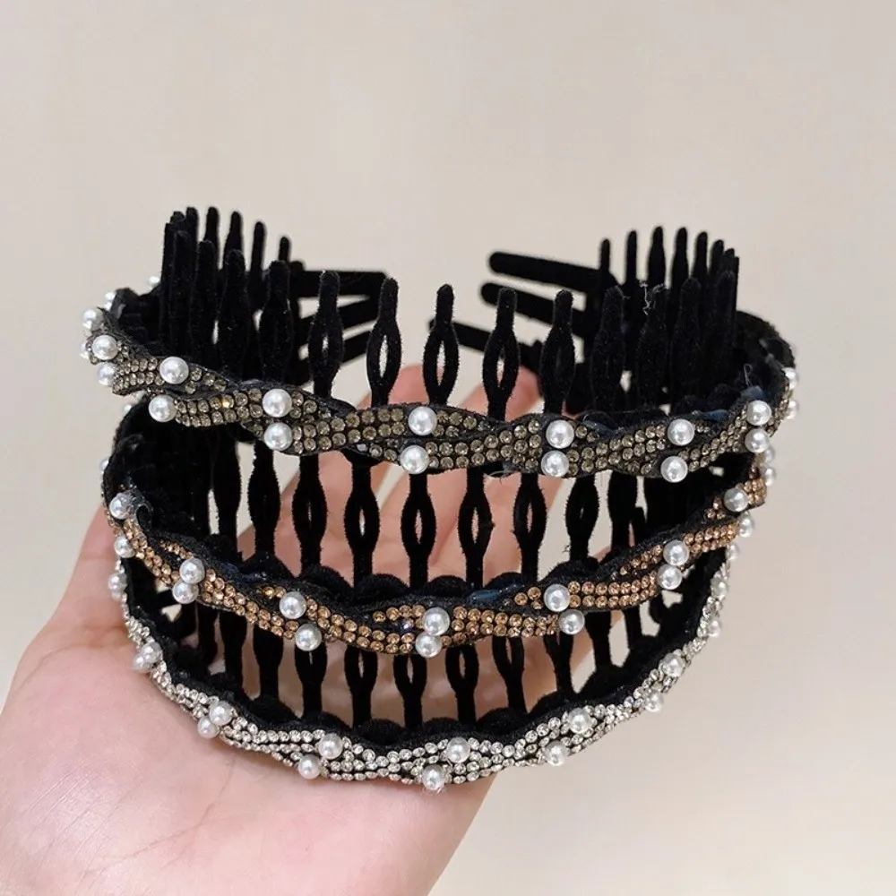 موضة U شكل الشعر الأطواق ليوبارد نمط عدم الانزلاق التسنين هيرباند بلون موجة مشط موجة رباطات للنساء الفتيات #1