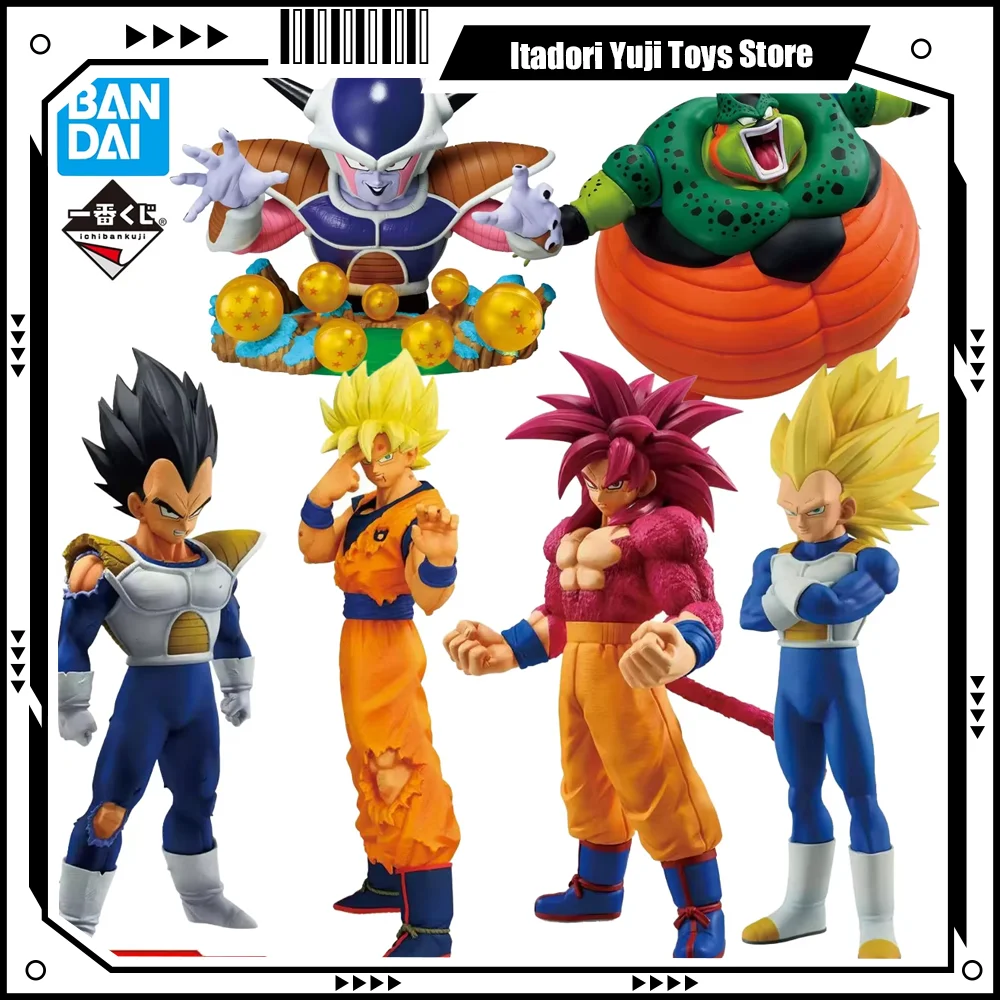 

Bandai оригинальная аниме Dragon Ball Ichiban Kuji Son Goku Cell Vegeta Frieza ПВХ фигурка Коллекция Модель Статуя Игрушка Подарки