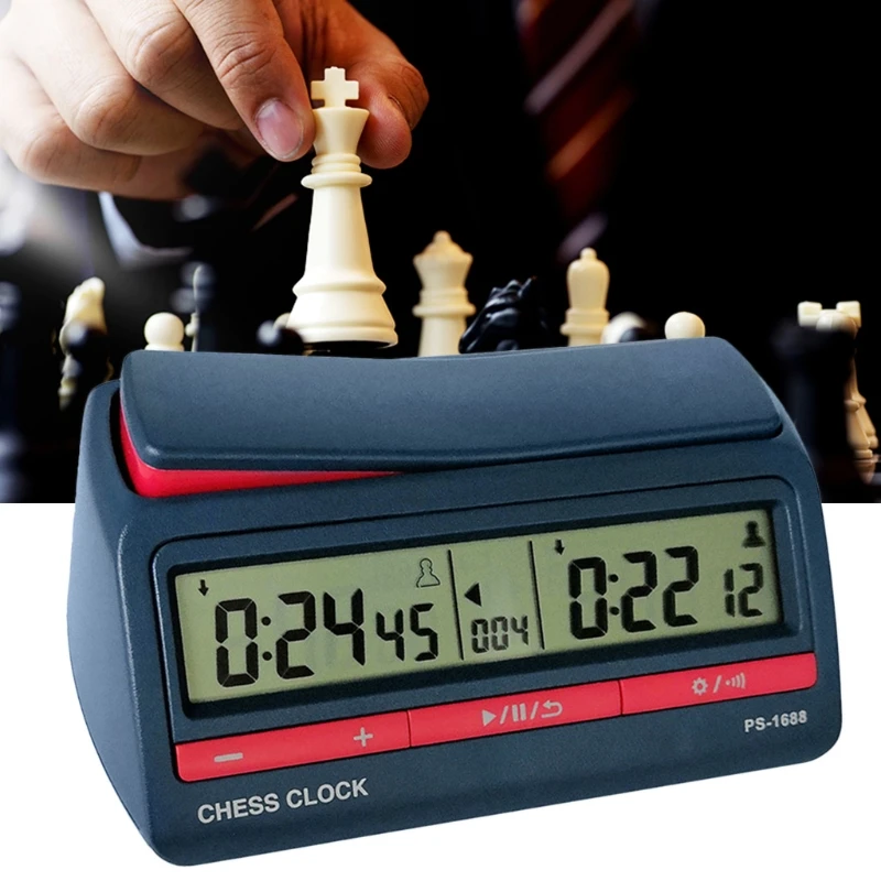 

Advanced Chess Clock Professional Chess Digital Timer I-go Count Up Down Alarm Watch Board Game Competition Hour Meter Stopwatch