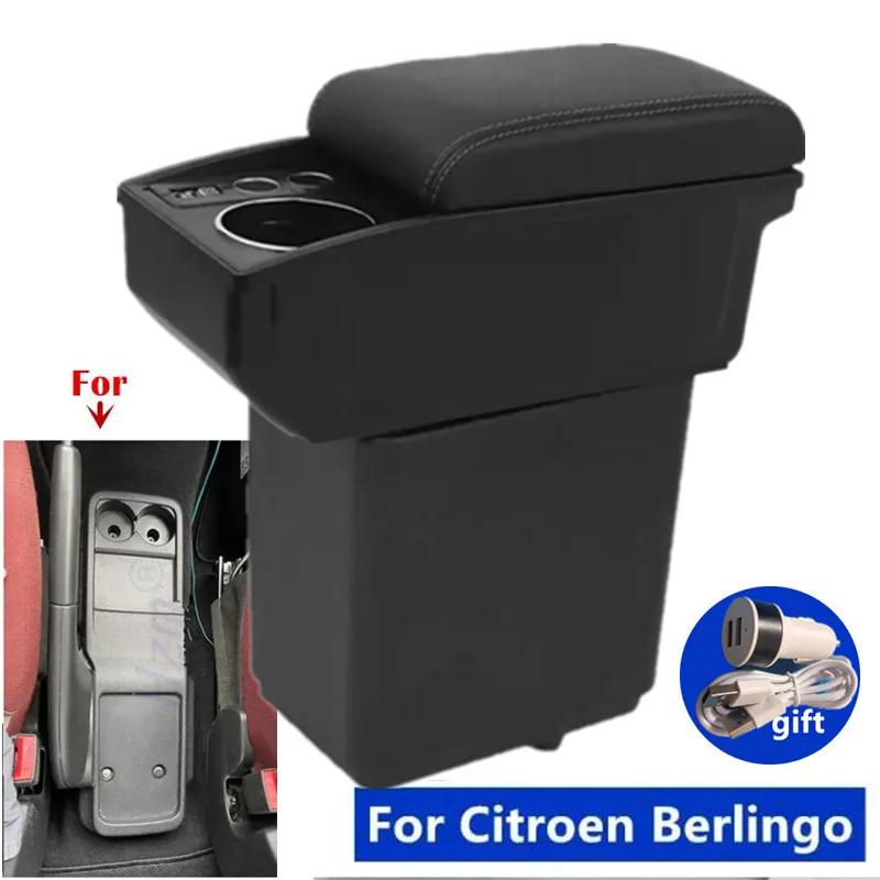 Für Citroen Berlingo Armlehnenbox Für Peugeot Partner Tepee Auto-Armlehnenbox Spezielle Nachrüst-Aufbewahrungsbox Autozubehör