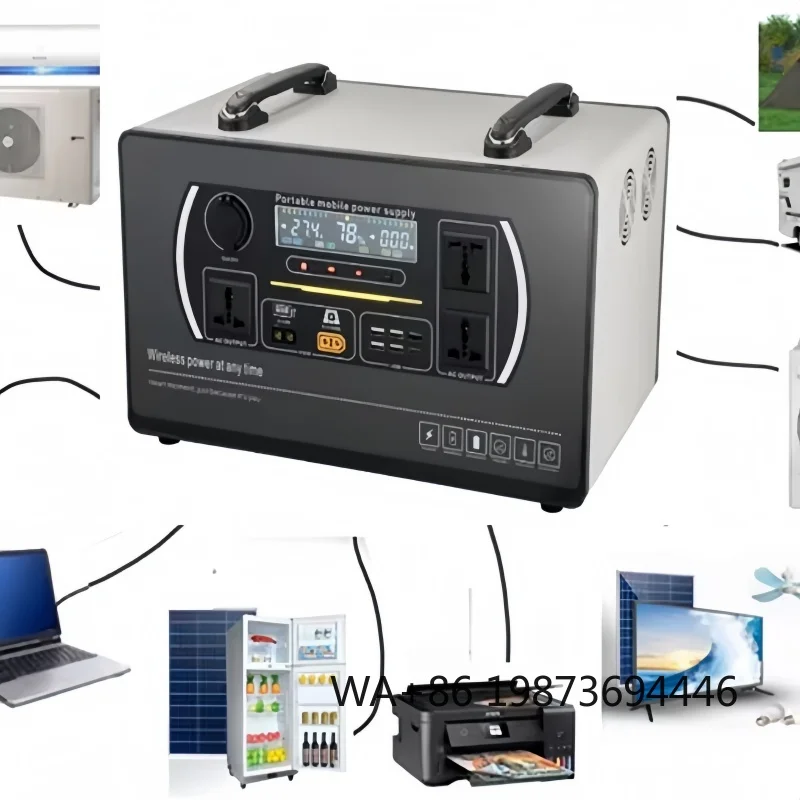

1.5-3KWH 2000W 2KW Solar System Battery Portable Lithium Power Station Generator Solar Power Banks & Power Station