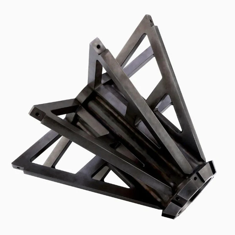 

Customized CNC Wire EDM Components Machining Services Black Anodized Aluminum Alloy Multi-triangle Splicing Bracket