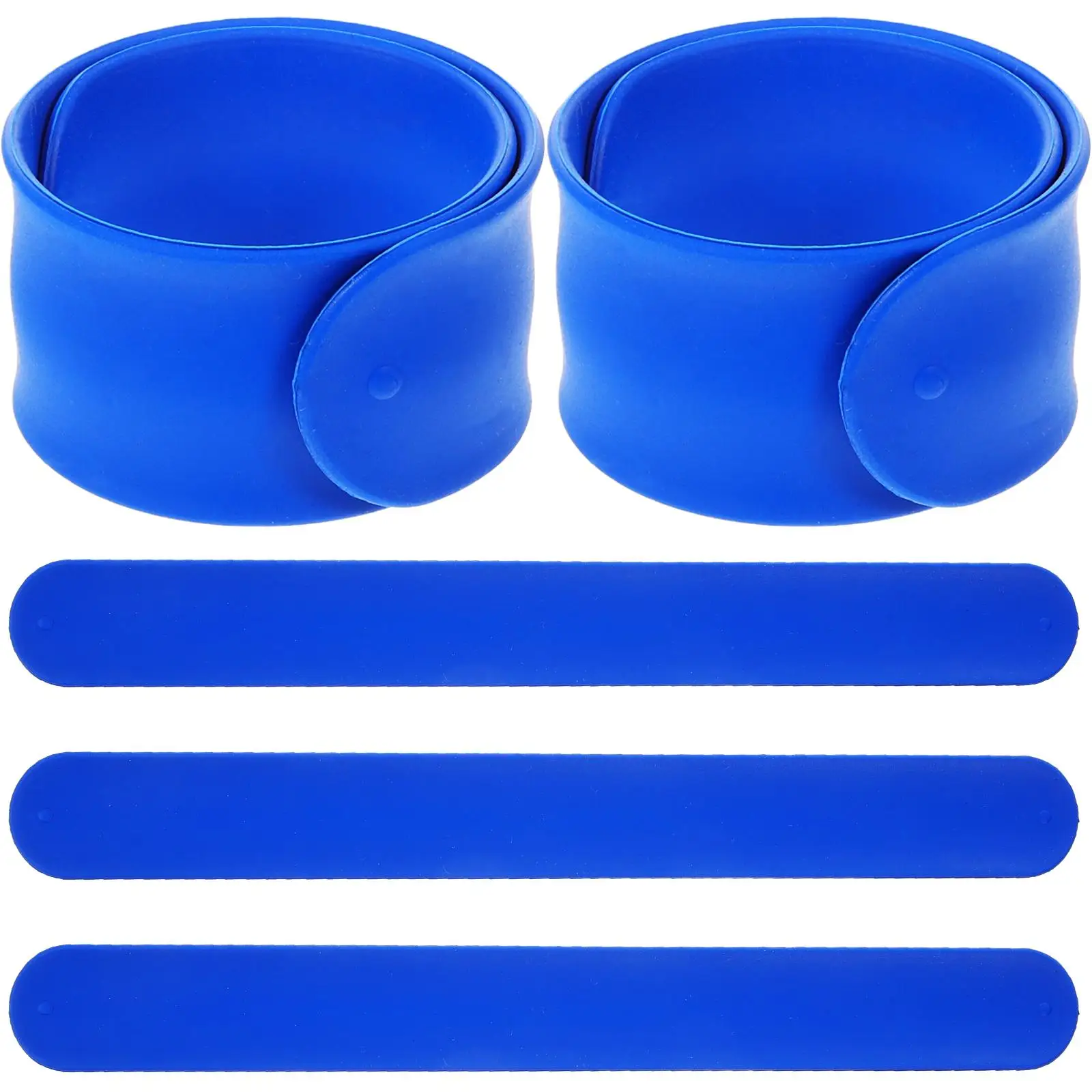

5pcs Silicone Bracelets Kids Adults Party Favors Birthday Gifts Toys Color Wrist Slap Bracelets For Kids Decoration