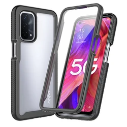 for OPPO A54 5G/A74 5G Cover ,Shockproof Clear Protective Built-in Screen Protector Case For OPPO A57 5G/A77 5G/4G/A57 5G/A57S