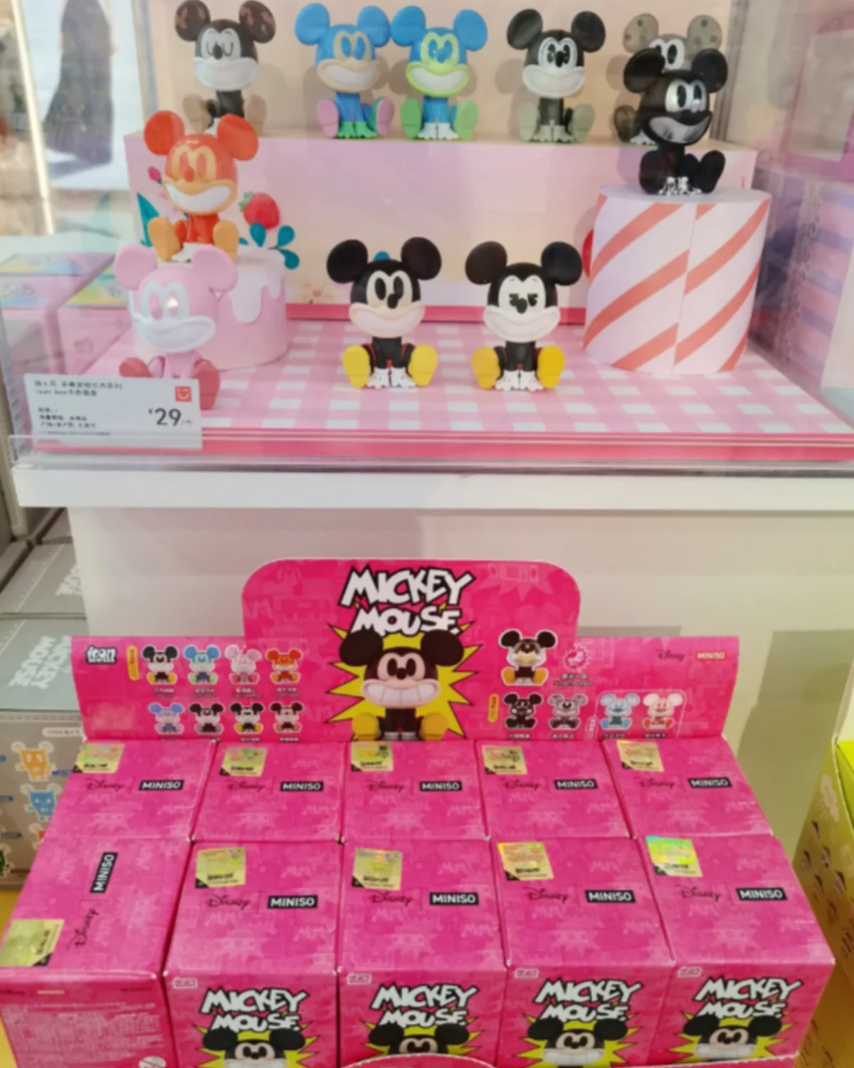 Original Mickey Mouse Laugh Energy Series Blind Box Mickey Anime Figure Mystery Box Ornaments Desk Dec Gifts Toys