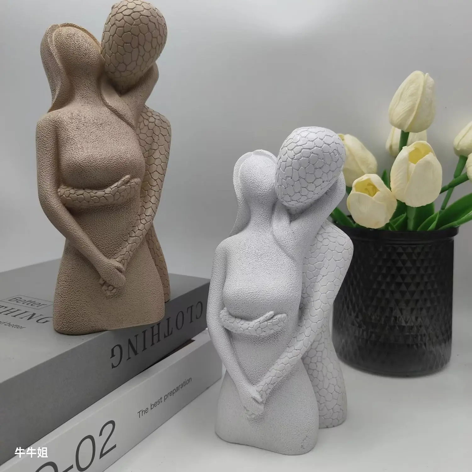 

Nordic Abstract Art Ornament, Big Embrace, Simplicity, Living Room, Bedroom, Home, Advanced Tabletop Decoration, Gift