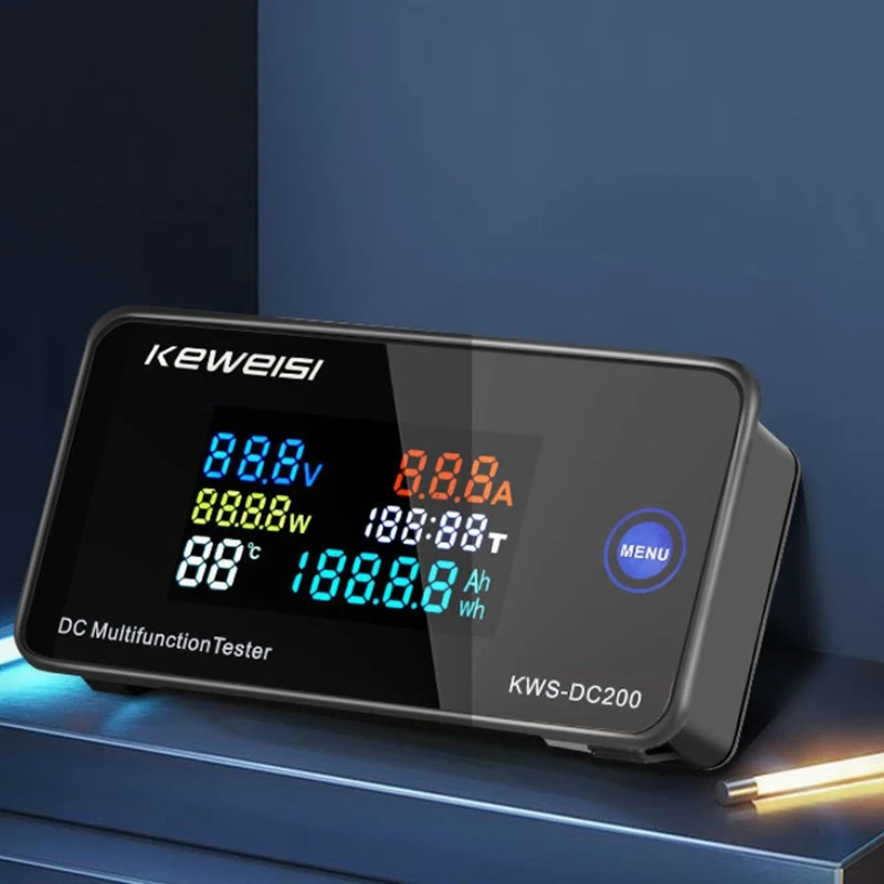 KEWEISI DC 0-200V voltmetro amperometro KWS Power Energy Meter LED Digital DC wattmetro misuratore elettrico, 10A