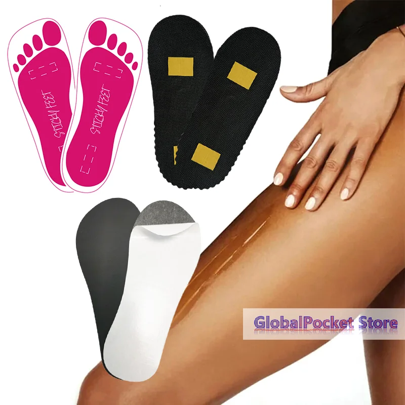 10Pairs Disposable Women Tanning Slippers Tanning Sticky Feet Spray Tan Foot Pads Protectors Stickers For Body Accessor Slipper