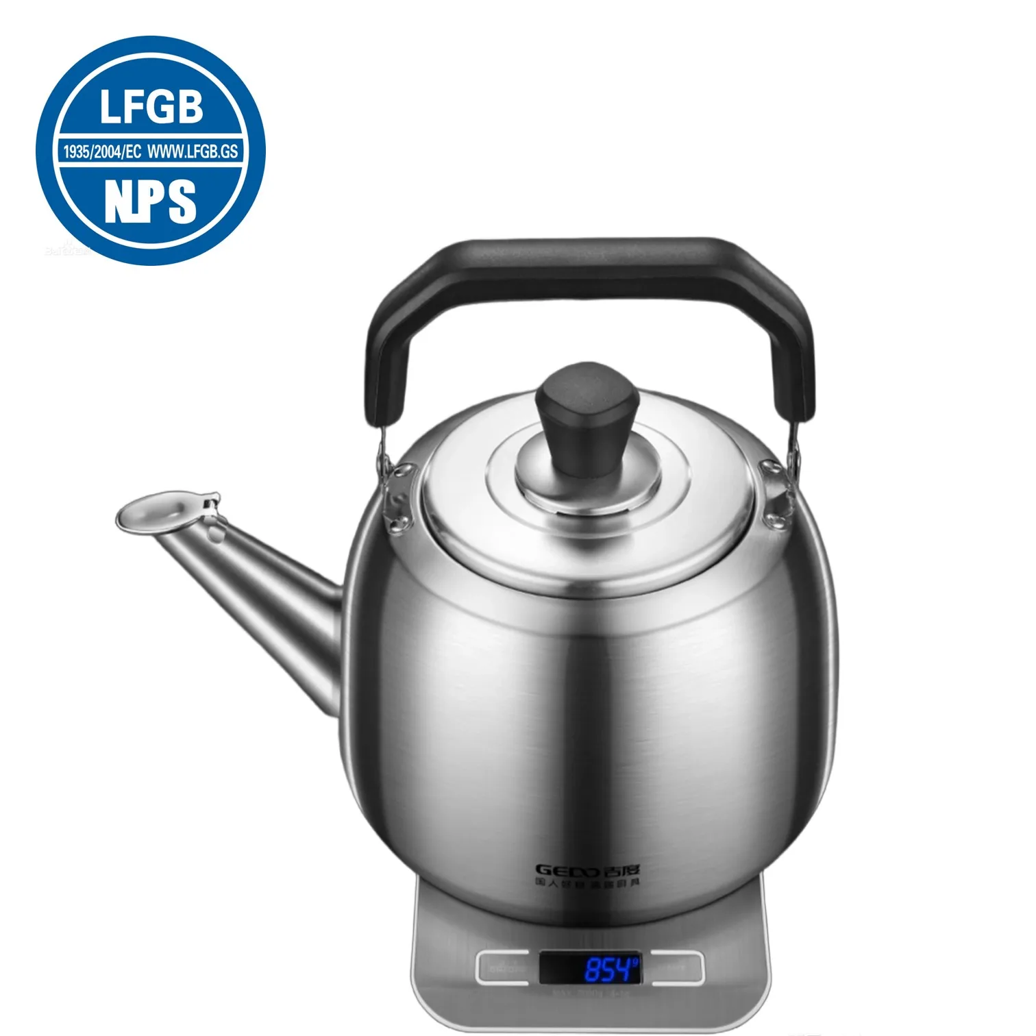 

LFGB Certification 304 Stainless Steel Kitchen Teakettle 4/5/6L Stovetop Whistling Kettle with Heat Proof Bakelite Handle