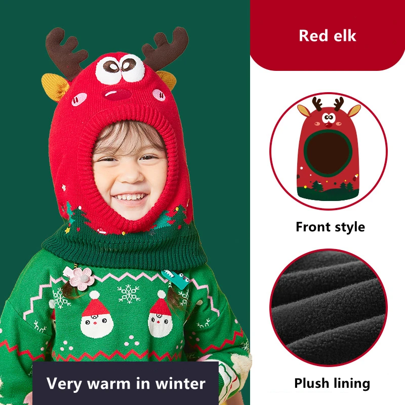 Cappello per bambini sciarpa guanti Set 3D dinosauro unicorno modellazione neonata ragazzo cappello invernale antivento per bambini berretto