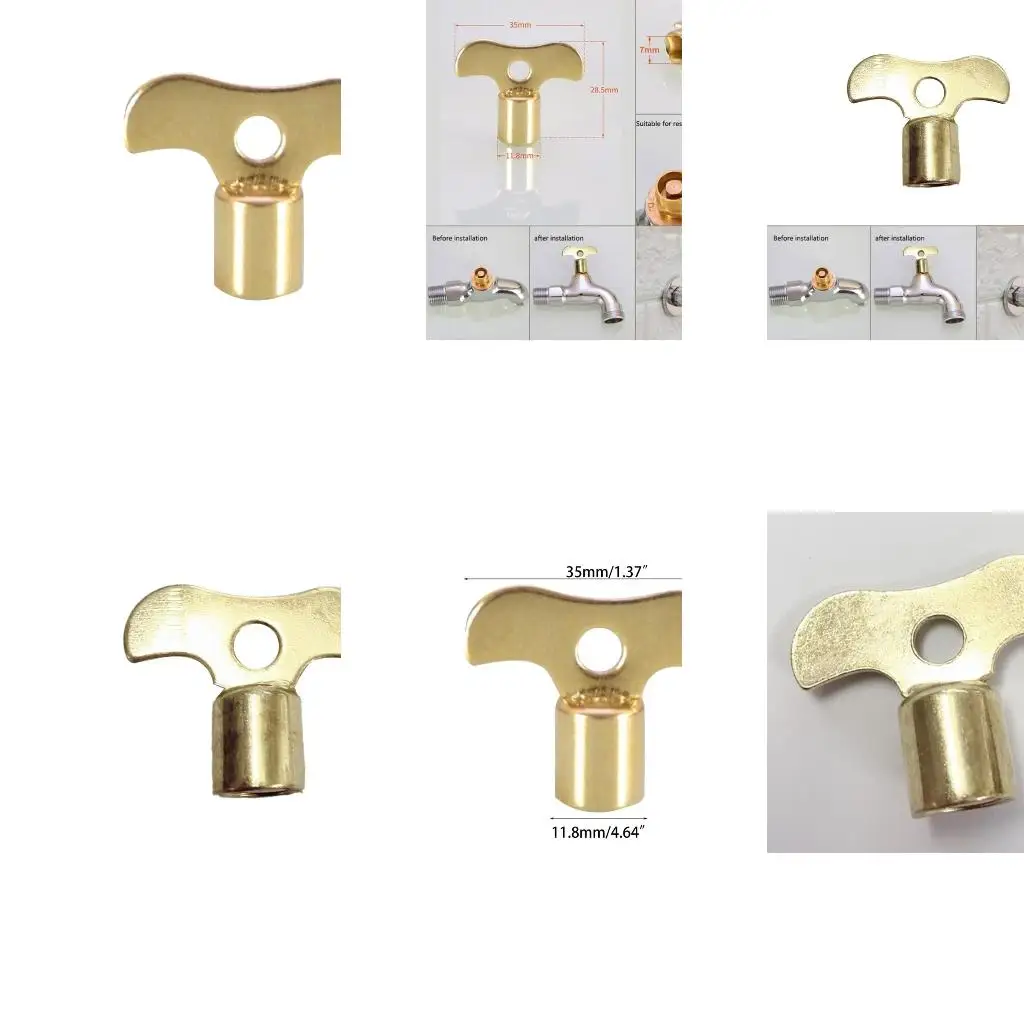 Faucet Radiator Water Tap Plumbing Hole Bleeding Square Socket Faucet Keys