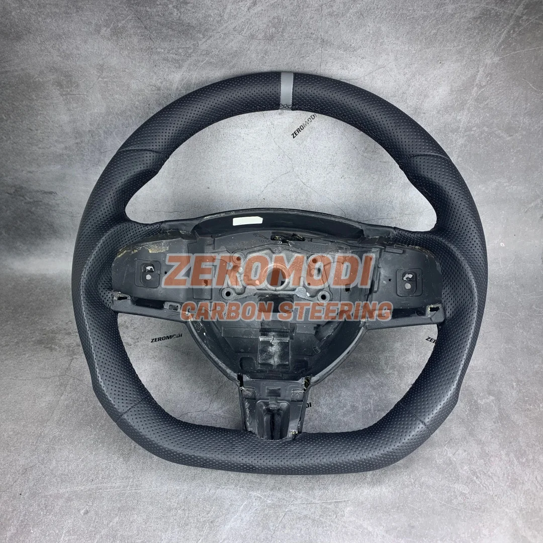 

Custom Racing Leather Steering Wheel Replacement Real Leather Modified Steering Wheel for Jaguar XF XK 2008-2015 Car Interior Ac
