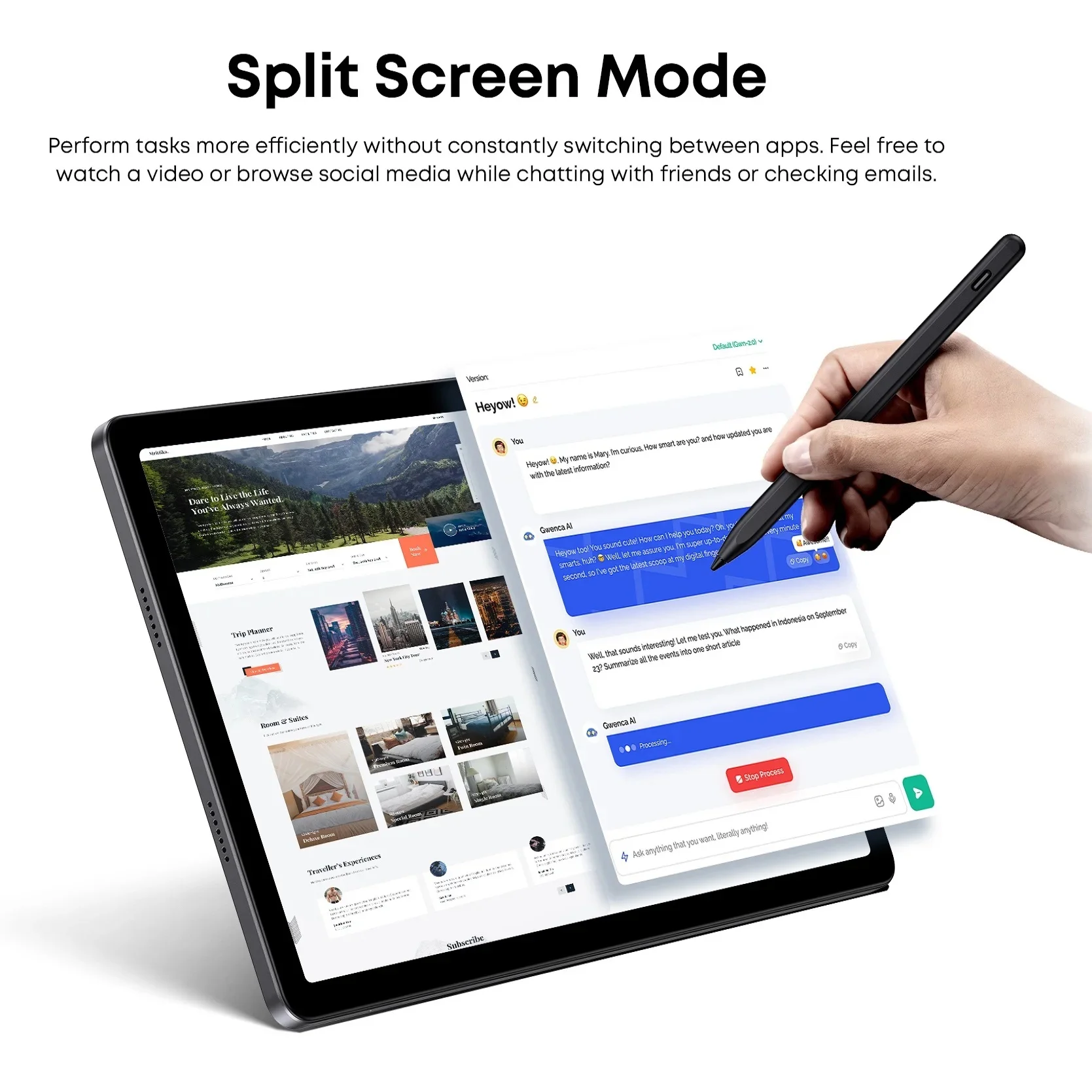 CHUWI AuPad Tablet 10.95‘‘ 8GB DDR4 128GB ROM Snapdragon 685 Tablet PC FHD IPS 2K Display 1TB Expand Triple Cameras 4G LTE/GPS