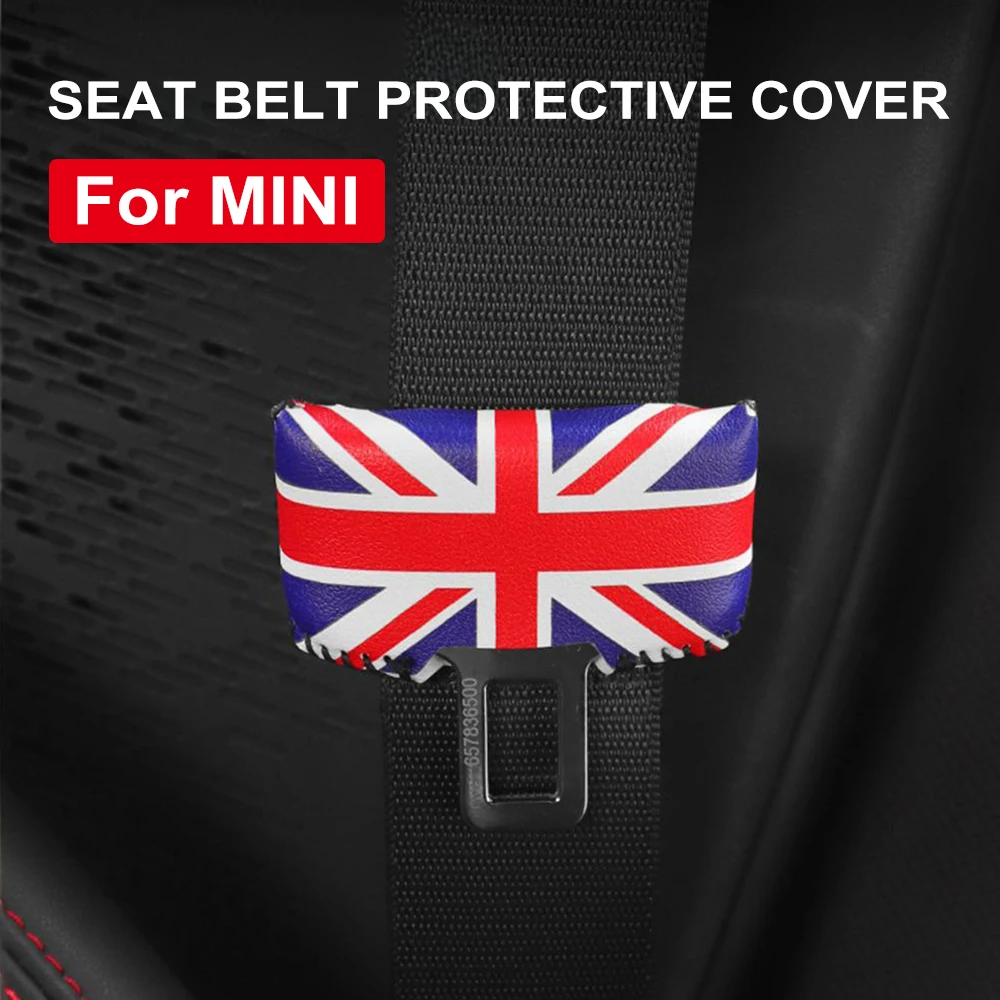 Car Seat Belt Buckle Cover for Mini Cooper J01 J05 Aceman F54 F55 F56 F57 F60 R55 R56 R60 Interior Protection Auto Accessories
