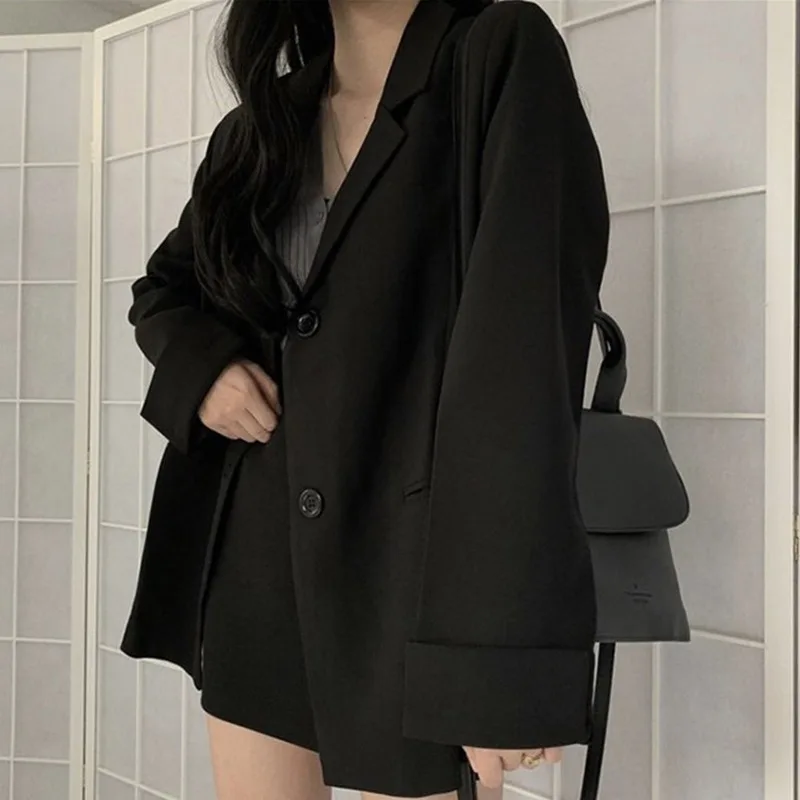 Women\'s Suit Temperament Simple Student Premium Jacket Female Spring Autumn Foreign Air Small Fragrance Fashion Loose Small Suit