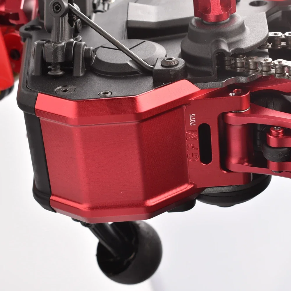 GPM voor LOSI 1/4 PROMOTO-MX MOTORFIETS LOS06000 LOS06002 Upgrade Accessoires Metaal Aluminium 7075 Skid Platen LOS 264001