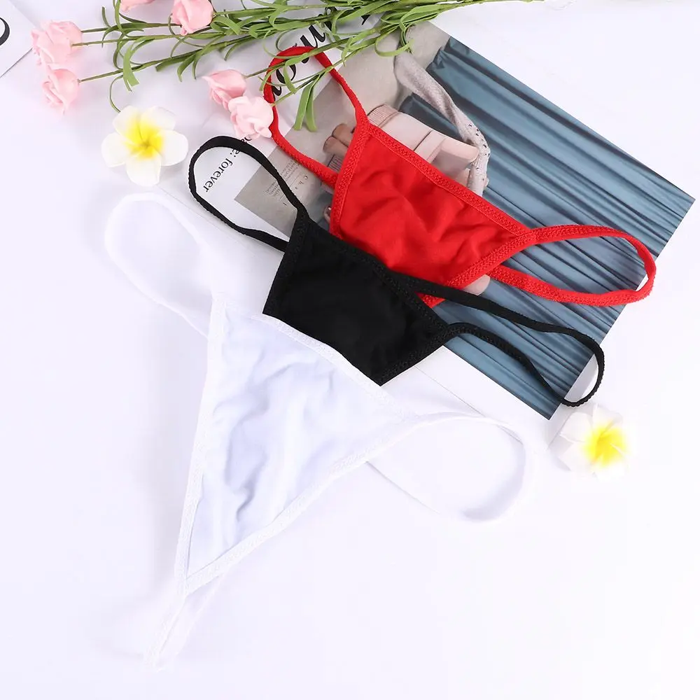 Sexy G-string Thongs Women Panties Low Waist Underwear Plain Female Underpants Intimates Lingerie Bikini Knickers