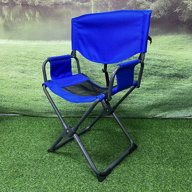 Simple Folding Director Chair Garden Chair Recreational Raft Fishing Camping BBQ Car Group Shot Portable Steel Oxford Fabric