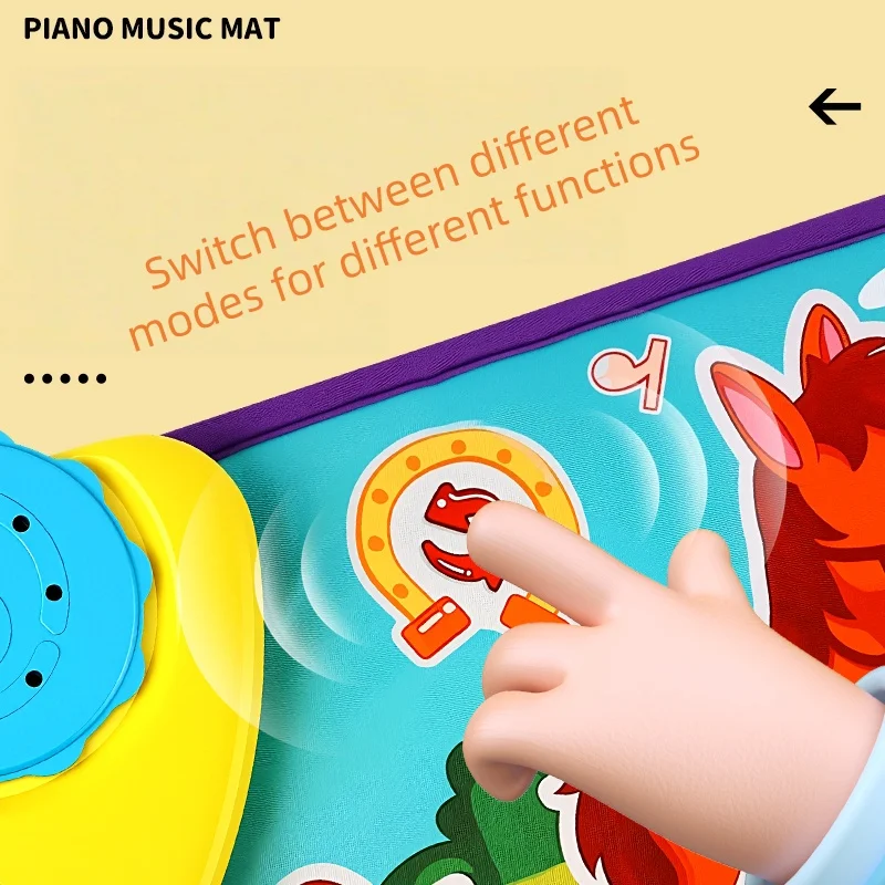 Kinderboden-Klavier-Tanzmatte, 30 x 85 cm, Musik-Klavierunterlage, Instrument, Aufklärungsspielzeug für Jungen und Mädchen als Geschenk