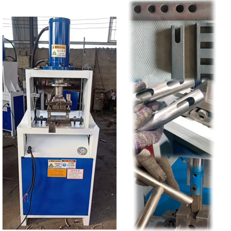 Hydraulictube Hole Punching Machine Punching and Arcing Steel Pipe Punching Copper Bar Processing Machine