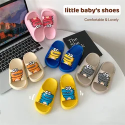 Summer Dinosaor Slippers for Children Boys Cute Water Shoes Fast Dry Sandals Comfort Bathe Flip Flops Non-Slip Home Kids Shoes