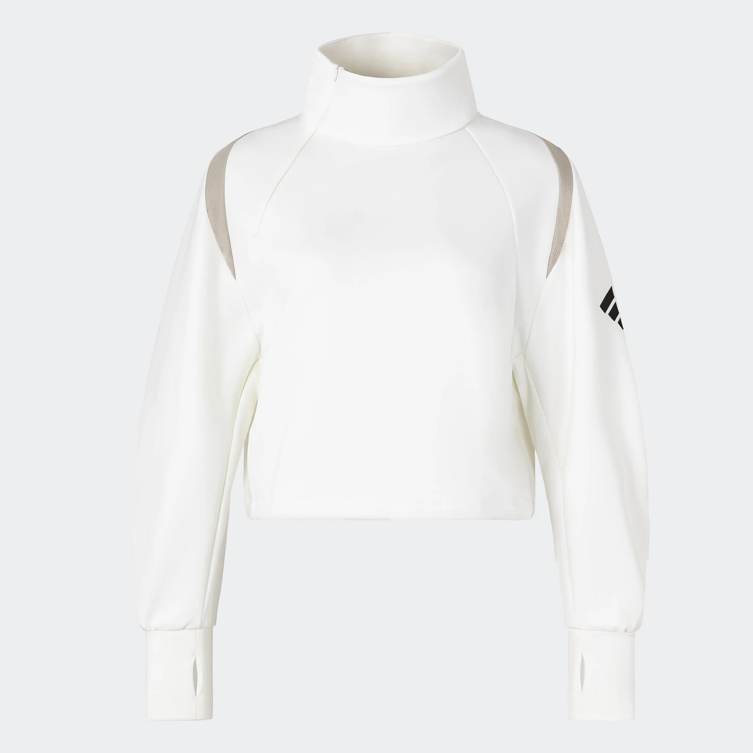 

Оригинальная женская короткая и простая толстовка с капюшоном Adidas FUSTL W P CREW JM2454