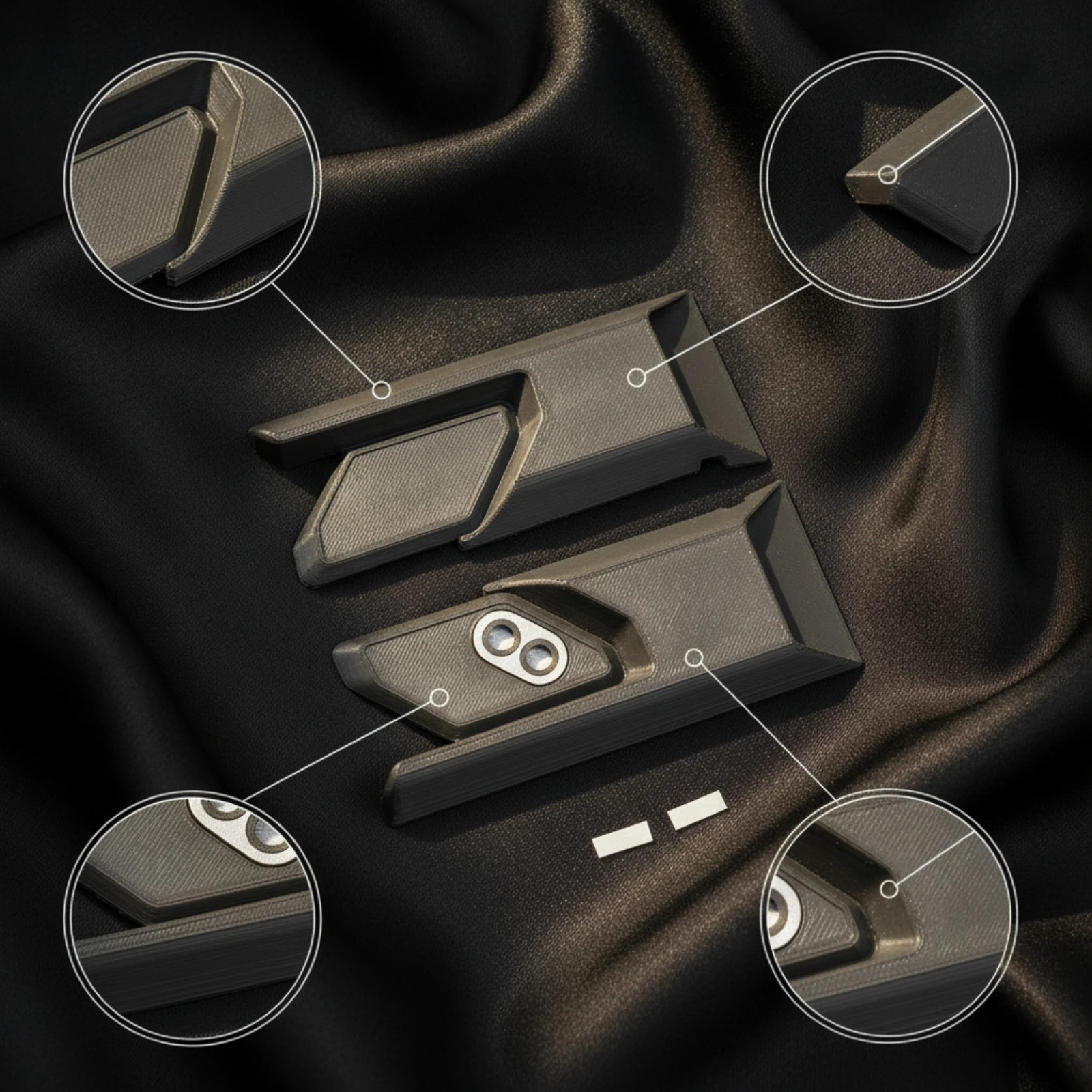 RC Body Part Realistic 3d-printed Side Panel Accessory for H8P Custom Models with Tape Easy Installation