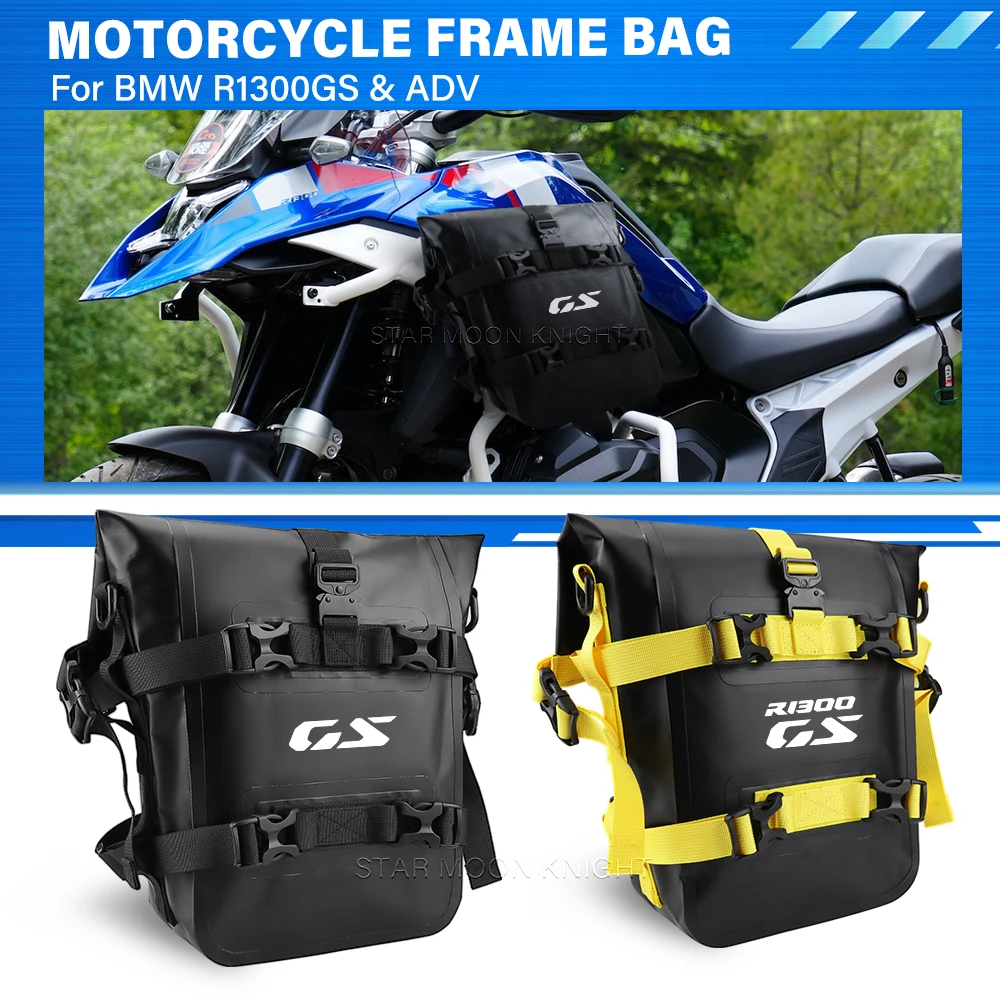

For BMW R1300GS R1300 GS ADV R 1300 GS Adventure GSA Motorcycle Accessories Frame Crash Bar Bags Waterproof 8L Side Bumpers Bag