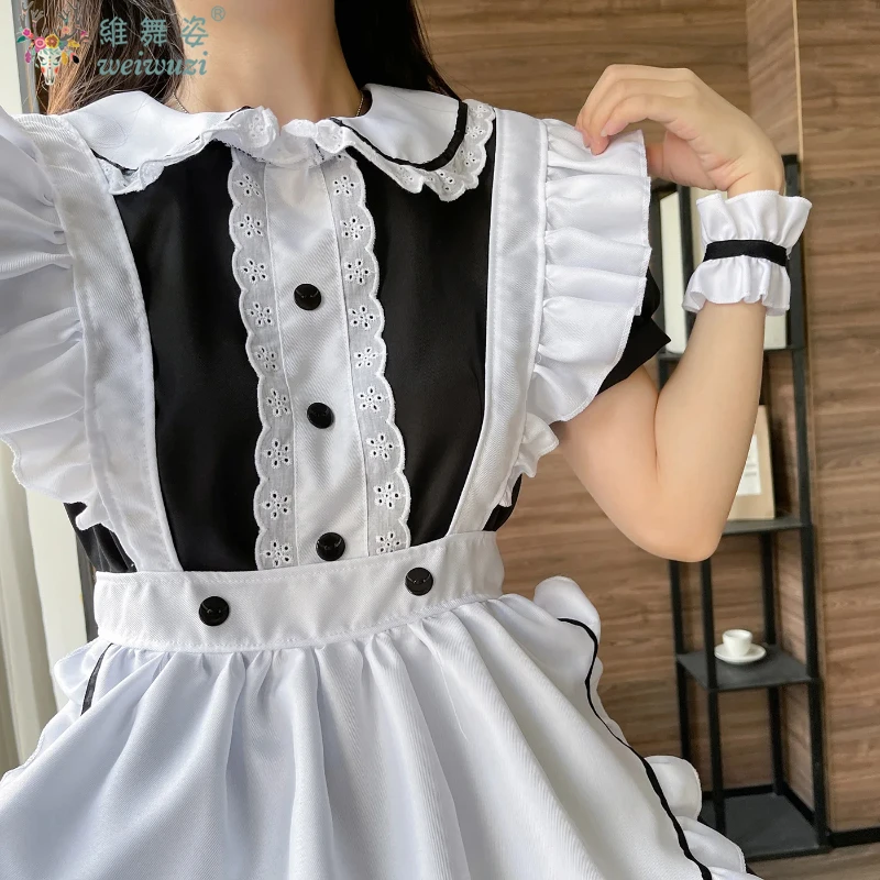 Japanese Kawaii Lolita Girl Party Uniform Halloween Cosplay Anime Maid Outfits Women Plus Size Party Dress Fartuch Kostiumy pokojówki