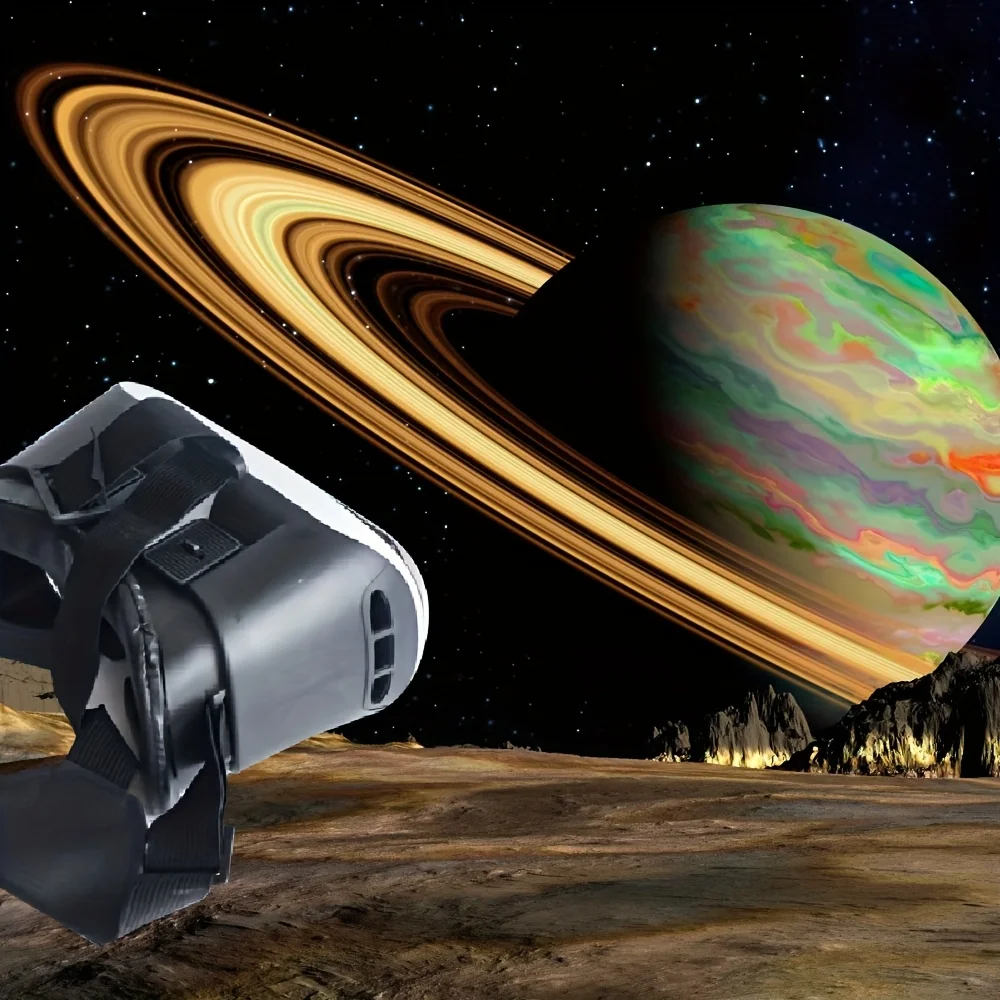 سماعة الواقع الافتراضي VR BOX ثلاثية الأبعاد - حزام قابل للتعديل، متوافق مع الهاتف الذكي، لا حاجة إلى بطارية، غطاء رأس قابل للتعديل #2