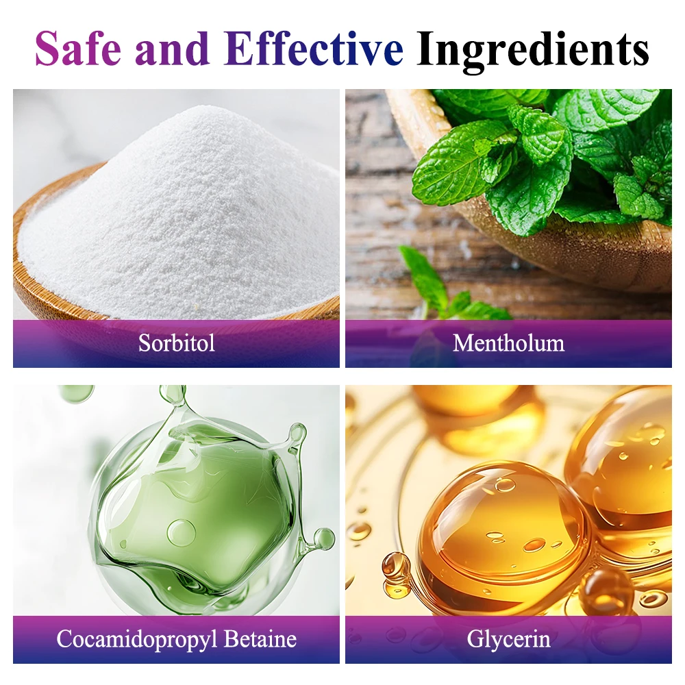 معجون أسنان مبيض نفس منعش تفتيح الأسنان العناية بالتنظيف العميق معجون أسنان يحافظ على صحة اللثة وإزالة البقع من الفم الطازج