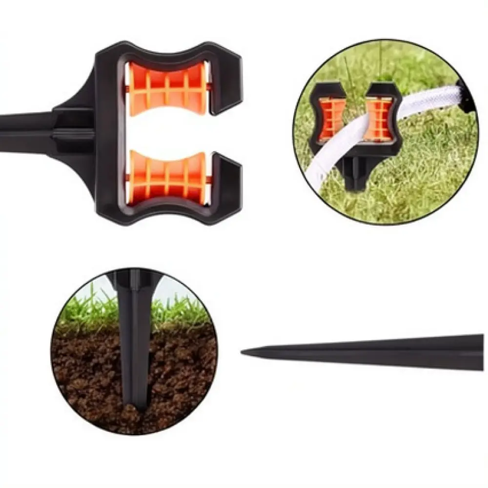 Adjustable Garden Hose Guide Stake Roller Irrigation Track Lawn Watering Tool Yard Plant Protector Pipe Holder
